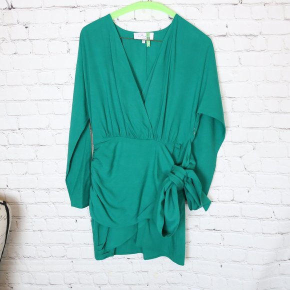 L'Academie The Lorriana Mini Dress in Green XXS - Picture 2 of 13